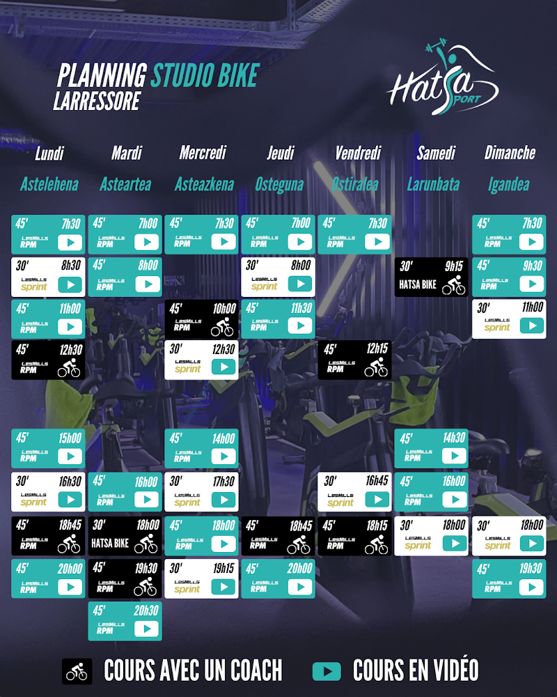Hatsa Sport Larressore | Salle de sport - Cours collectifs - Fitness Pays Basque