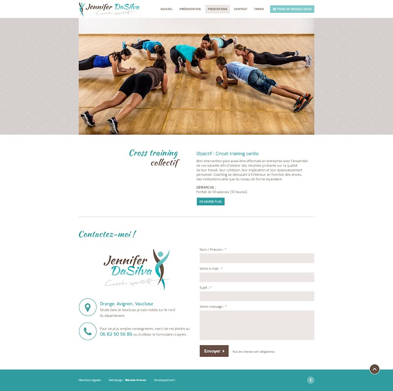 Jennifer Da silva Coach Sportif