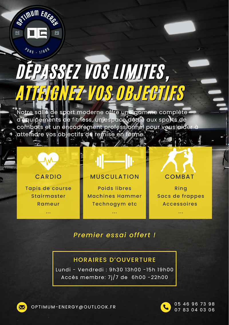 Optimum Energy salle de sport a Pons