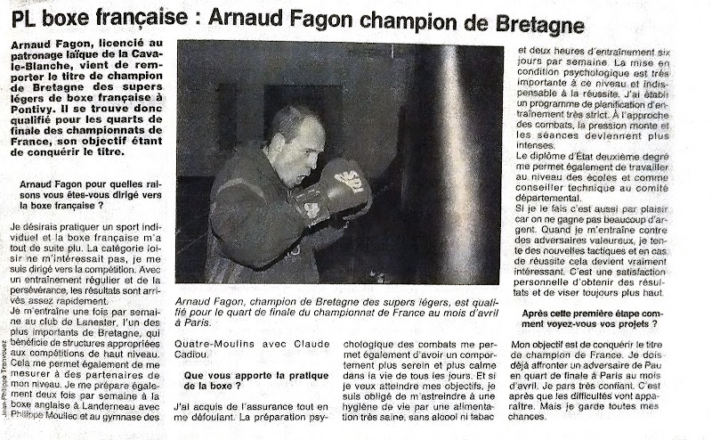 Arnaud Fagon coach sportif BOXE Brest - Photo 1